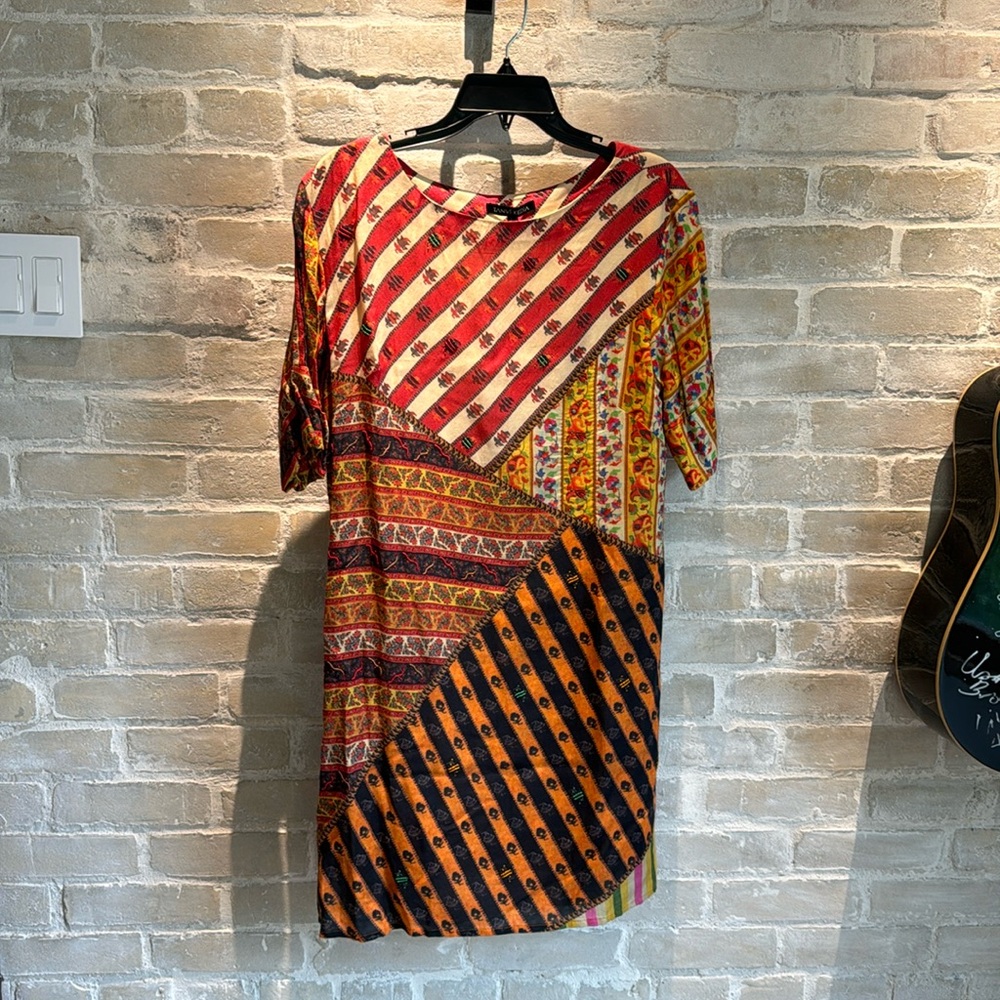 Beaded boho shift dress from Anthropologie